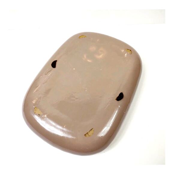 Vintage Rectangle Ceramic Planter Vase Shallow Pottery Bowl 11" MCM Made USA - Picture 6 of 10